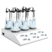 4/6 Channel LCD Digital Hotplate Magnetic Stirrer/MS-H280-S4// DLAB USA
